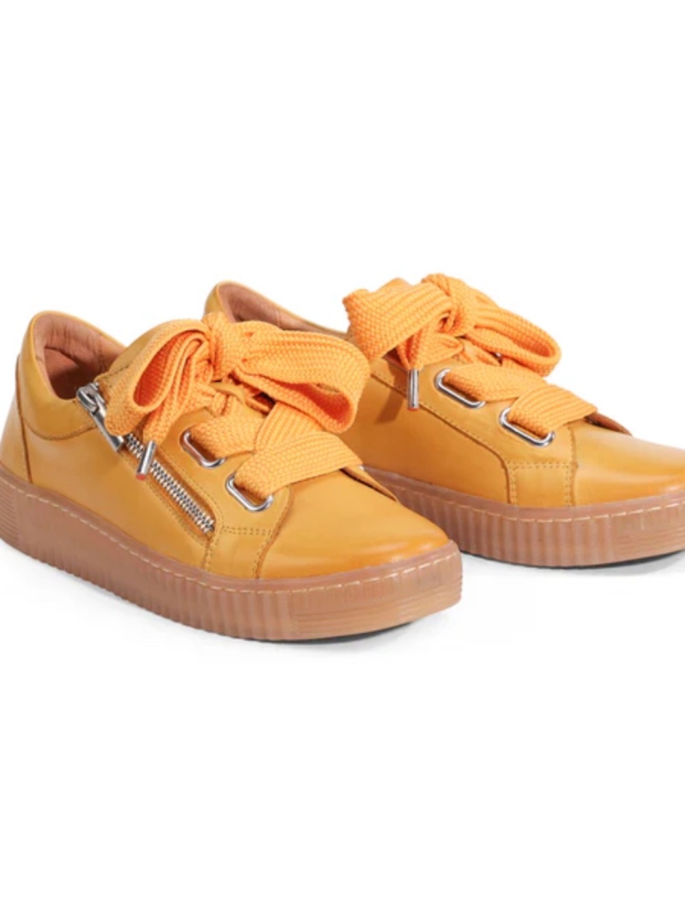 EOS Melbourne JOVI Sneakers Brights sz 38 (EU) US 7.5-8 leather sunflower yellow
